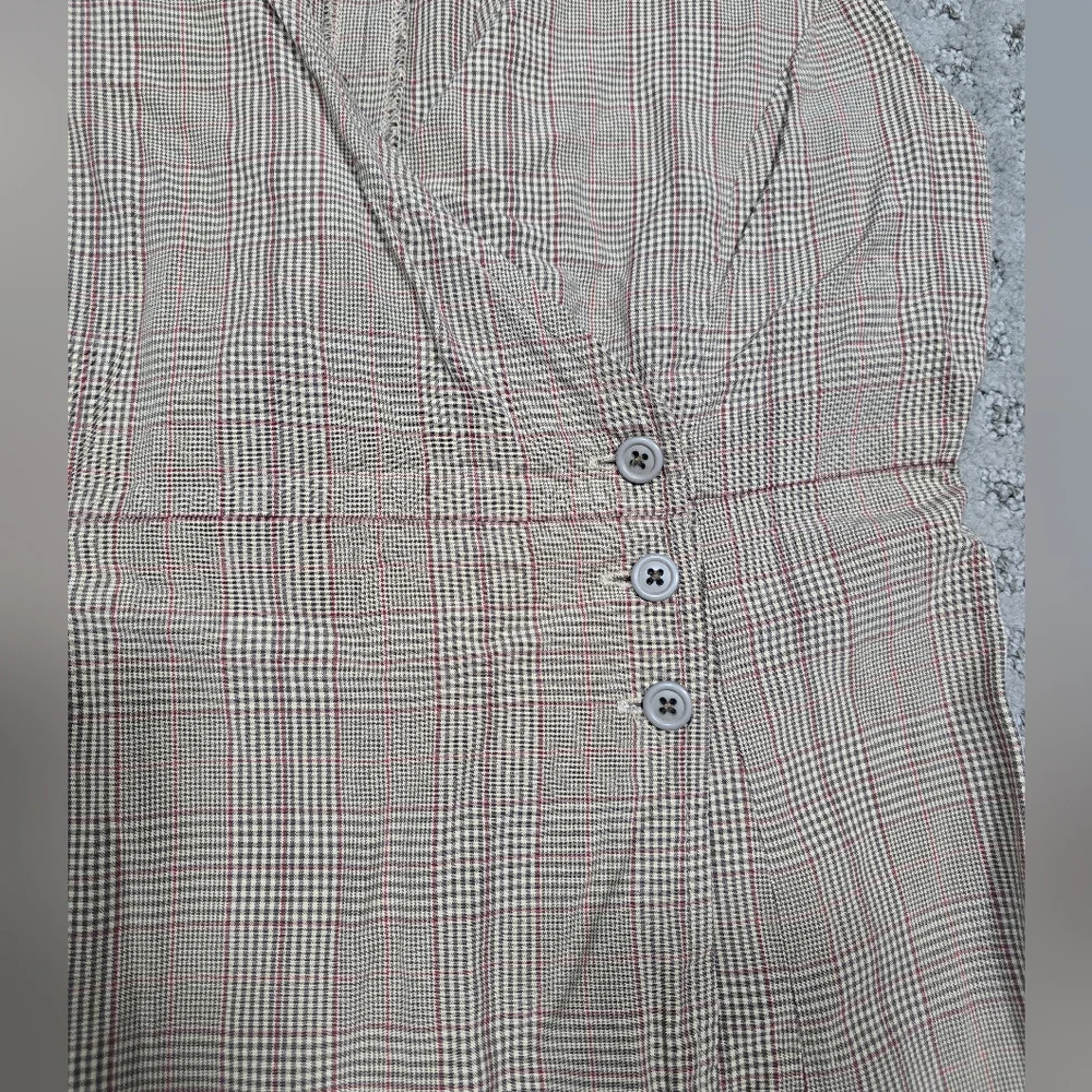 Vintage 90s Gap Plaid Vest Styke Dress Size 4